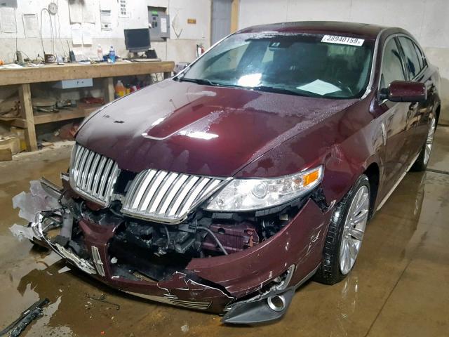 1LNHL9ER0BG609133 - 2011 LINCOLN MKS PURPLE photo 2