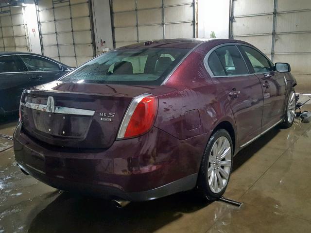 1LNHL9ER0BG609133 - 2011 LINCOLN MKS PURPLE photo 4