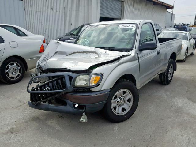 5TENL42N14Z368710 - 2004 TOYOTA TACOMA SILVER photo 2