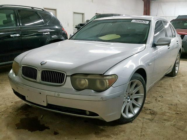 WBAGL63462DP58344 - 2002 BMW 745 I SILVER photo 2