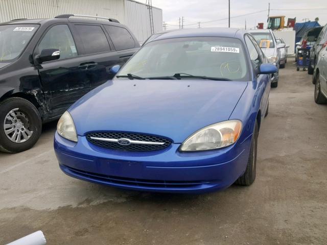 1FAFP55U23A142241 - 2003 FORD TAURUS SES BLUE photo 2