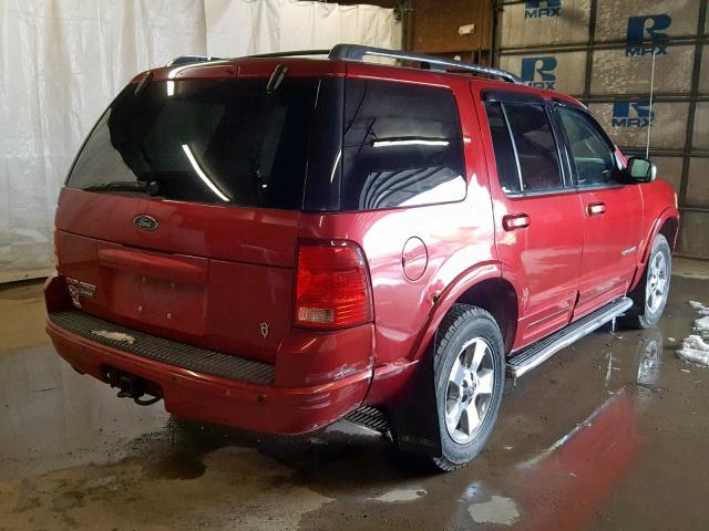 1FMDU75W14UB08505 - 2004 FORD EXPLORER L RED photo 4