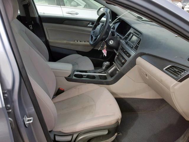 5NPE34AF2FH045928 - 2015 HYUNDAI SONATA SPO GRAY photo 5