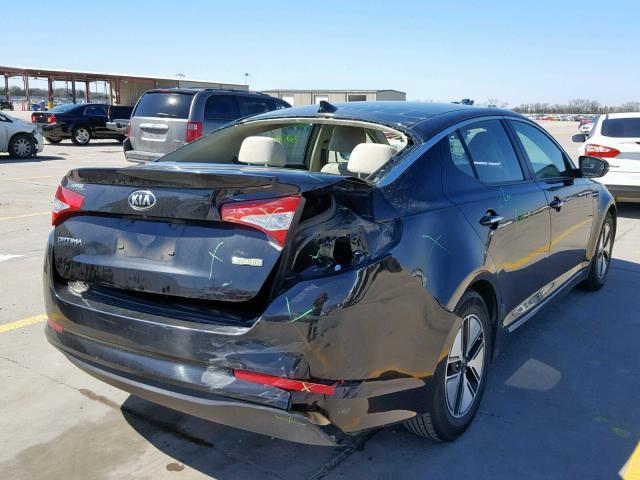 KNAGM4AD4D5059778 - 2013 KIA OPTIMA HYB BLACK photo 9