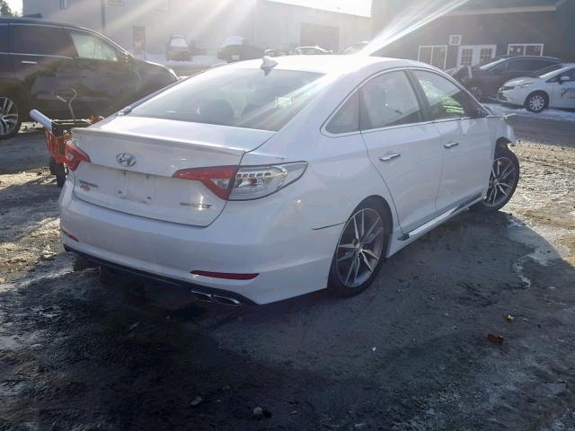 5NPE34AB1FH097970 - 2015 HYUNDAI SONATA SPO WHITE photo 4