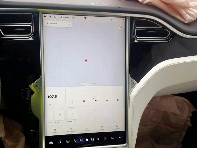 5YJXCBE20HF066198 - 2017 TESLA MODEL X WHITE photo 9