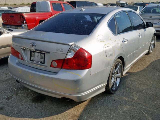 JNKAY01E57M300707 - 2007 INFINITI M35 BASE SILVER photo 4