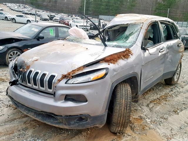 1C4PJMCSXGW233150 - 2016 JEEP CHEROKEE L SILVER photo 2