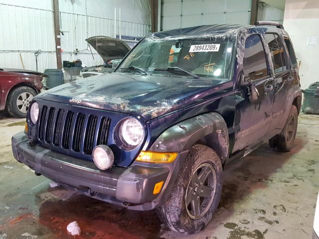 1J4GK38K66W221411 - 2006 JEEP LIBERTY RE BLUE photo 2