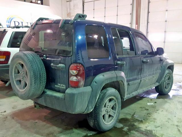 1J4GK38K66W221411 - 2006 JEEP LIBERTY RE BLUE photo 4