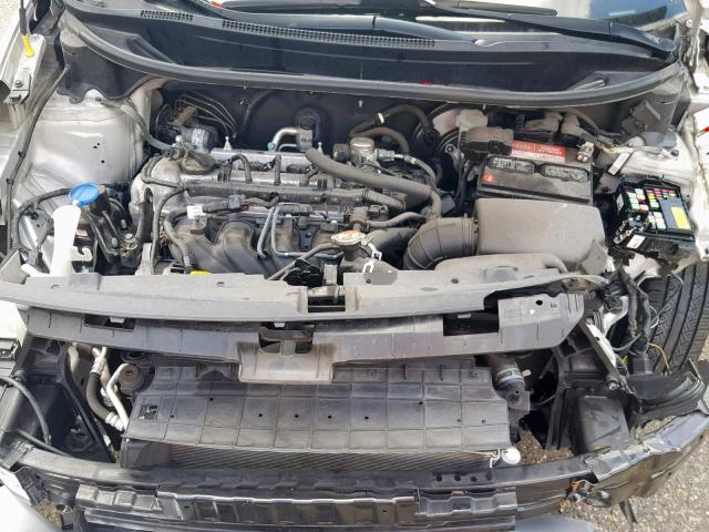 KNADN5A32F6452768 - 2015 KIA RIO EX SILVER photo 7