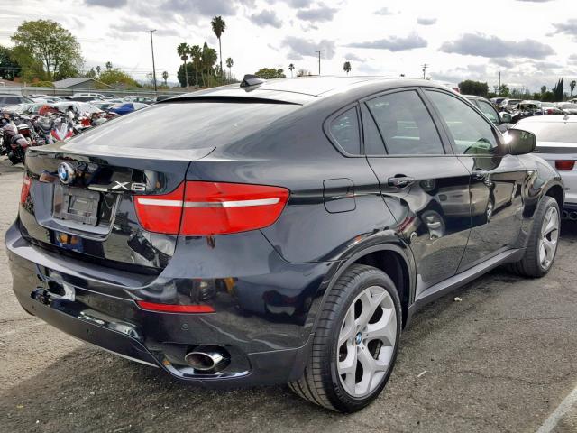 5UXFG43539L223812 - 2009 BMW X6 XDRIVE3 BLACK photo 4