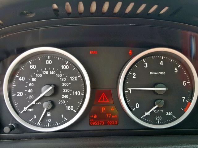 5UXFG43539L223812 - 2009 BMW X6 XDRIVE3 BLACK photo 8