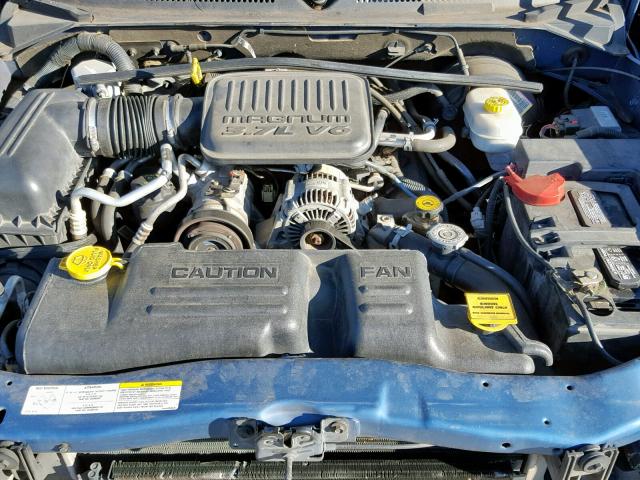 1D7HL38K34S685063 - 2004 DODGE DAKOTA QUA BLUE photo 7