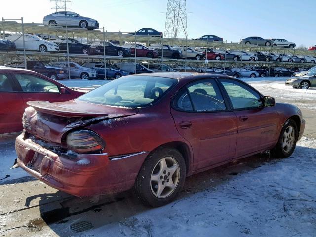 1G2WK52JX2F112994 - 2002 PONTIAC GRAND PRIX BURGUNDY photo 4