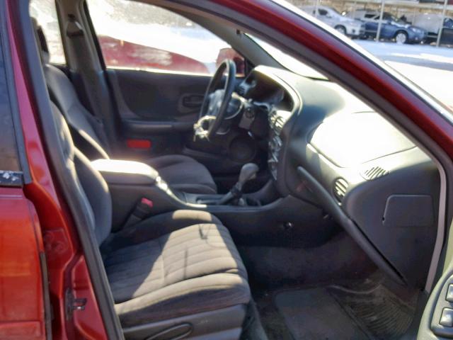 1G2WK52JX2F112994 - 2002 PONTIAC GRAND PRIX BURGUNDY photo 5