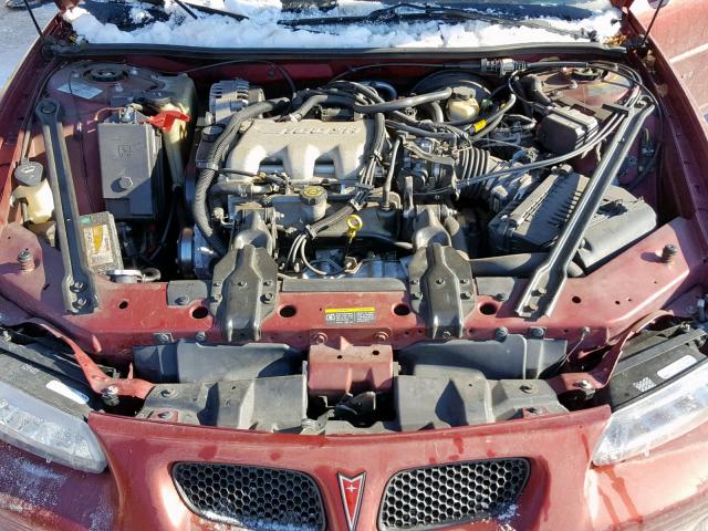 1G2WK52JX2F112994 - 2002 PONTIAC GRAND PRIX BURGUNDY photo 7