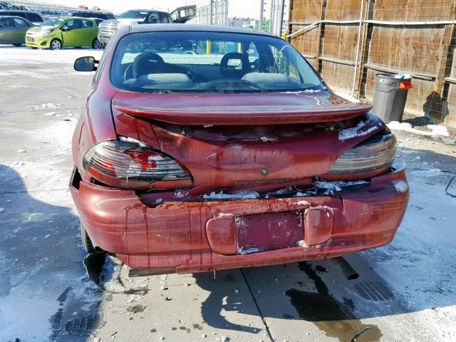 1G2WK52JX2F112994 - 2002 PONTIAC GRAND PRIX BURGUNDY photo 9