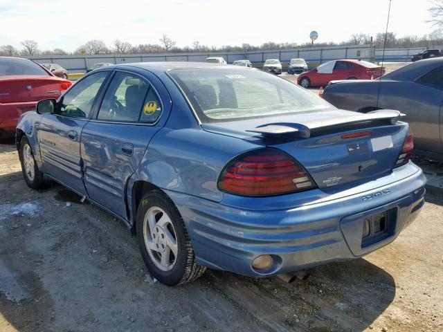 1G2NE52T1XC538439 - 1999 PONTIAC GRAND AM S BLUE photo 3