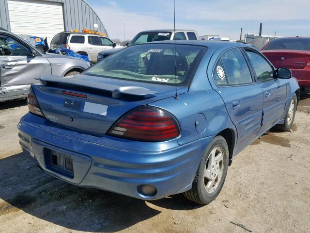 1G2NE52T1XC538439 - 1999 PONTIAC GRAND AM S BLUE photo 4