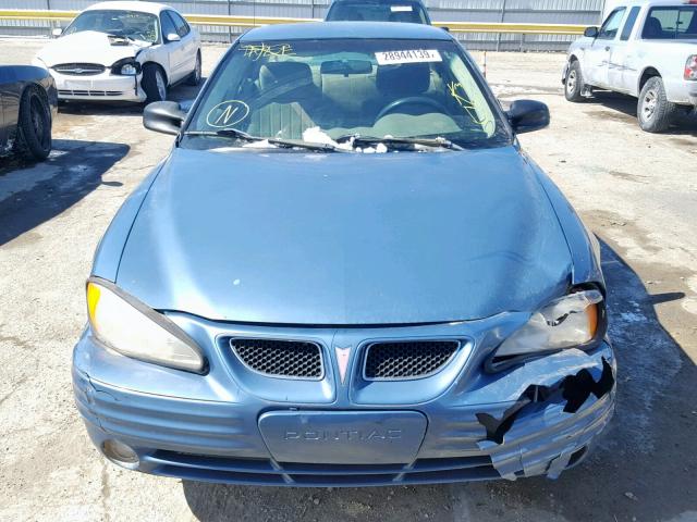 1G2NE52T1XC538439 - 1999 PONTIAC GRAND AM S BLUE photo 9