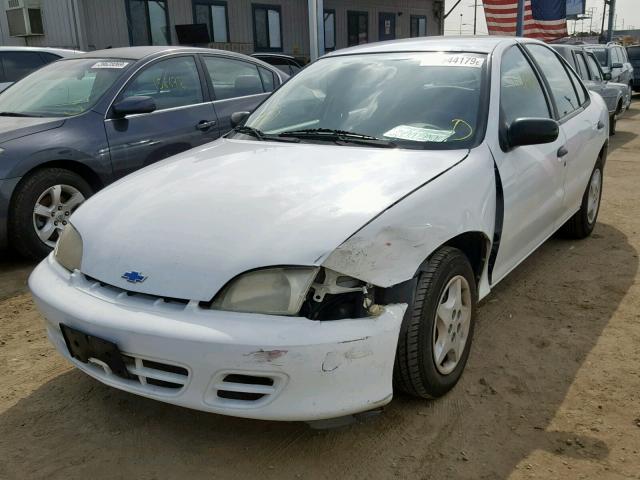 1G1JC524X17112685 - 2001 CHEVROLET CAVALIER B WHITE photo 2