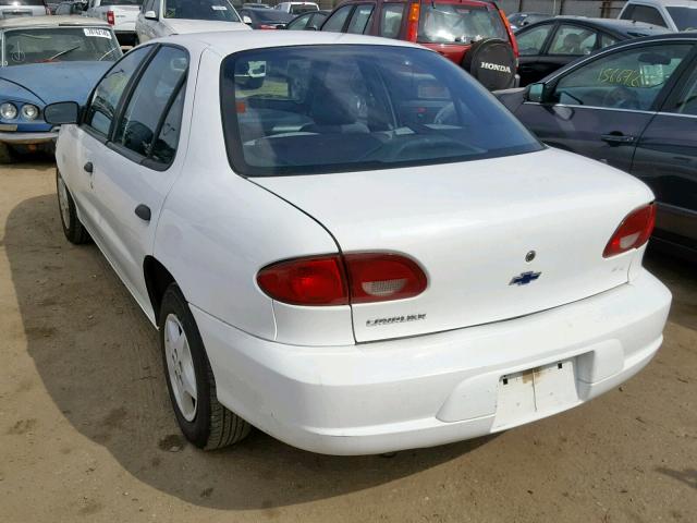 1G1JC524X17112685 - 2001 CHEVROLET CAVALIER B WHITE photo 3