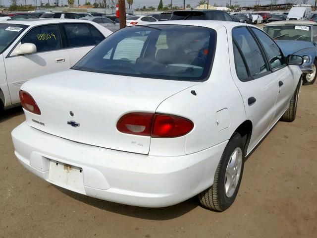 1G1JC524X17112685 - 2001 CHEVROLET CAVALIER B WHITE photo 4