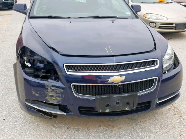 1G1ZC5E08CF235373 - 2012 CHEVROLET MALIBU 1LT BLUE photo 9