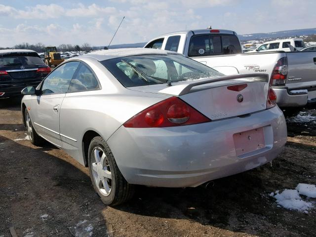 1ZWFT61L0Y5601395 - 2000 MERCURY COUGAR V6 SILVER photo 3