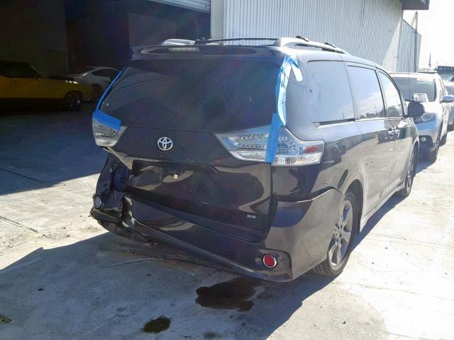 5TDXK3DC4ES419598 - 2014 TOYOTA SIENNA SPO BLACK photo 4