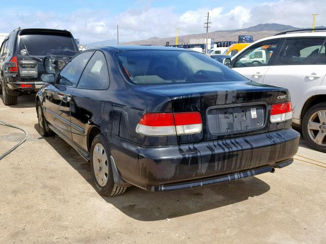 1HGEJ6222YL033565 - 2000 HONDA CIVIC DX BLACK photo 3