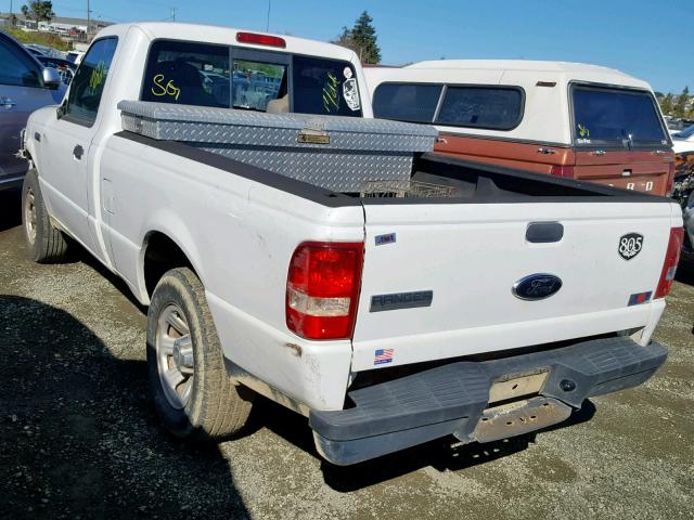 1FTYR10DX7PA17715 - 2007 FORD RANGER WHITE photo 3