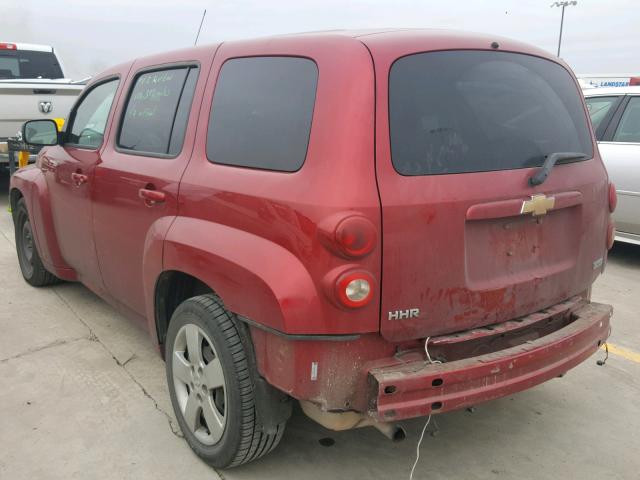 3GNBAADB0AS528291 - 2010 CHEVROLET HHR LS Rojo foto 3