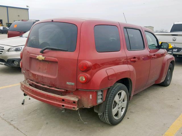 3GNBAADB0AS528291 - 2010 CHEVROLET HHR LS Rojo foto 4