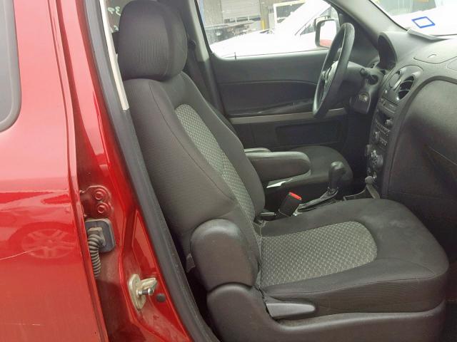 3GNBAADB0AS528291 - 2010 CHEVROLET HHR LS Rojo foto 5