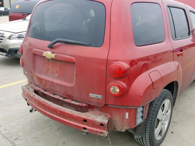 3GNBAADB0AS528291 - 2010 CHEVROLET HHR LS Rojo foto 9