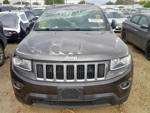 1C4RJEAG9EC185457 - 2014 JEEP GRAND CHER GRAY photo 9