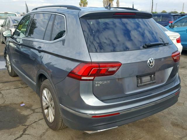 3VV3B7AX9JM074397 - 2018 VOLKSWAGEN TIGUAN SE GRAY photo 3