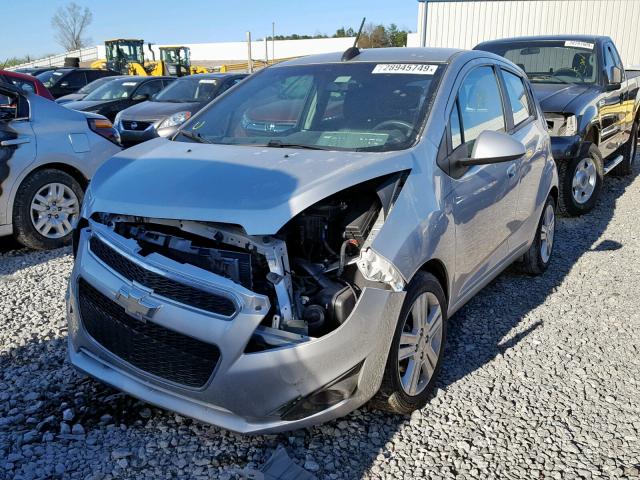 KL8CB6S97FC711331 - 2015 CHEVROLET SPARK LS SILVER photo 2