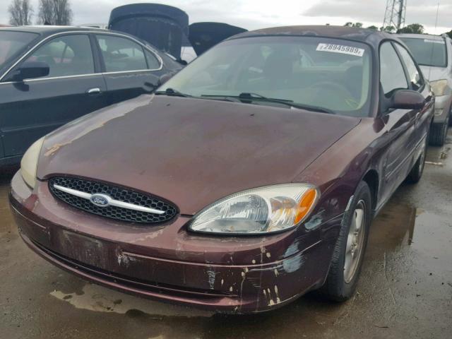 1FAFP55S1YG154920 - 2000 FORD TAURUS SES BROWN photo 2