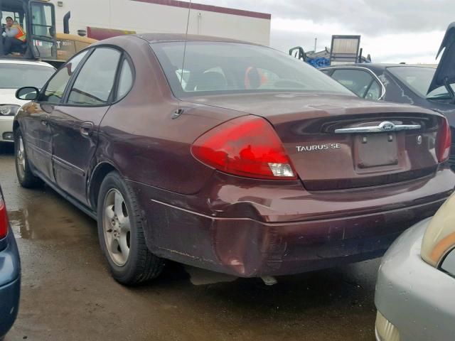 1FAFP55S1YG154920 - 2000 FORD TAURUS SES BROWN photo 3