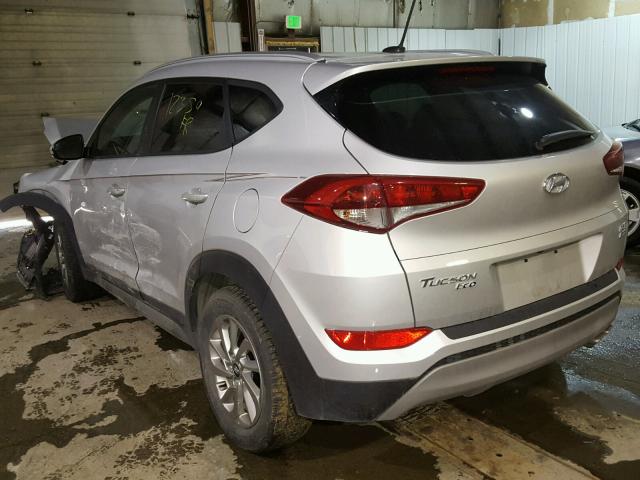 KM8J3CA28HU271840 - 2017 HYUNDAI TUCSON LIM SILVER photo 3