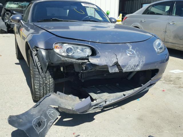 JM1NC25F960105330 - 2006 MAZDA MX-5 MIATA GRAY photo 9