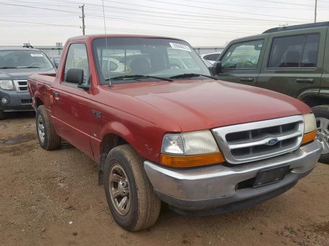 1FTYR10V8YPB40875 - 2000 FORD RANGER RED photo 1