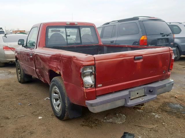 1FTYR10V8YPB40875 - 2000 FORD RANGER RED photo 3