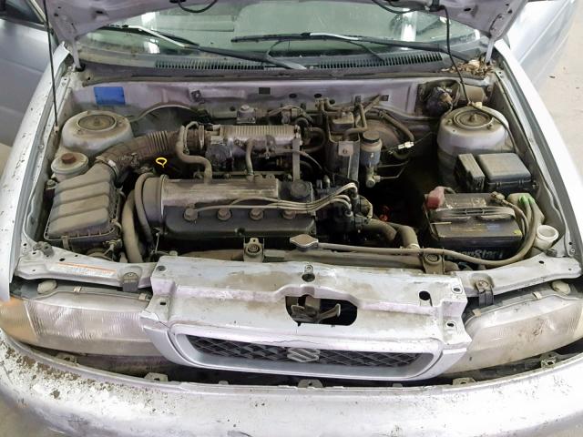 JS2GB31S2W5141633 - 1998 SUZUKI ESTEEM GL GRAY photo 7