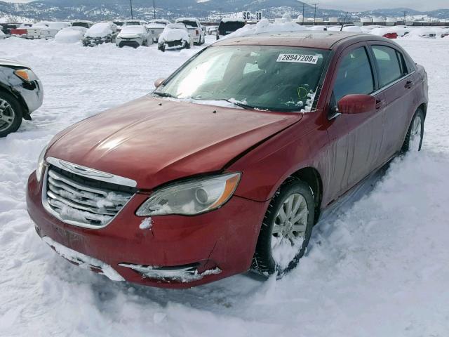 1C3BC1FG1BN527212 - 2011 CHRYSLER 200 TOURIN MAROON photo 2