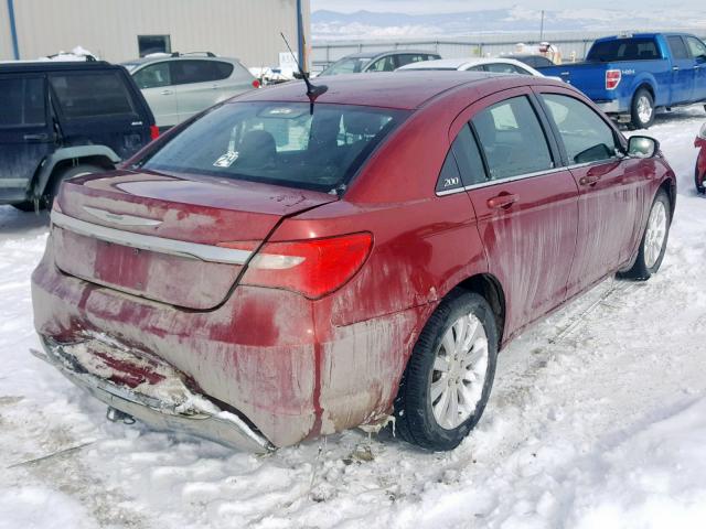 1C3BC1FG1BN527212 - 2011 CHRYSLER 200 TOURIN MAROON photo 4