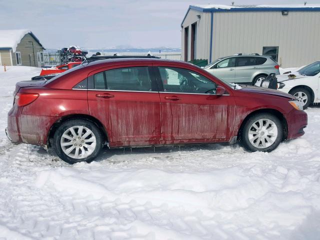 1C3BC1FG1BN527212 - 2011 CHRYSLER 200 TOURIN MAROON photo 9